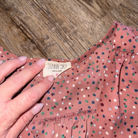 Sienna Sky • Button Front Short Sleeve Blouse - Picture 3 of 8